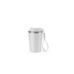 SPITZ. Stainless steel travel mug (90% recycled) with PP outer wall and matte finish 440 mL - Image 6