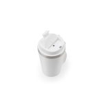 SPITZ. Stainless steel travel mug (90% recycled) with PP outer wall and matte finish 440 mL - Image 7