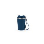 SPITZ. Stainless steel travel mug (90% recycled) with PP outer wall and matte finish 440 mL - Image 12