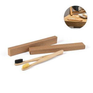 DELANY Toothbrush with bamboo body and nylon bristles
