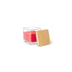 ESSENCE. 50g scented candle in glass cup with bamboo lid - Image 8