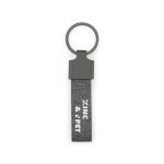 RAVEN. Rectangular-shaped keyring made of metal and recycled pet (30% recycled) - Image 2