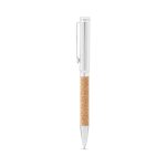 EVANS. Set consisting of a ballpoint and key ring, both in metal and cork - Image 5