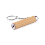 RACHEL. Bamboo and ABS key ring with LED torch - Image 3