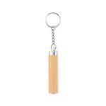 RACHEL. Bamboo and ABS key ring with LED torch - Image 2