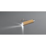 RACHEL. Bamboo and ABS key ring with LED torch - Image 5