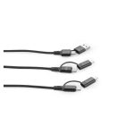 BERTOZZI. Superfast 6-in-1 USB cable made of aluminium and recycled PET - Image 6