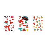 GLIMN. Set of six sheets with Christmas figures and 3 sheets of stickers - Image 2