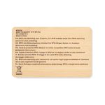 CUSTOS + - RFID card in bamboo material - Image 2