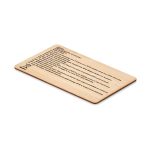 CUSTOS + - RFID card in bamboo material - Image 3