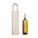 CAMPO DI VINO - Jute wine bag for one bottle - Image 2