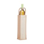 CAMPO DI VINO - Jute wine bag for one bottle - Image 3