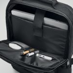 SINGAPORE - Laptop backpack in 300D RPET - Image 5