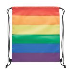 BOW - Rainbow RPET drawstring bag - Image 3