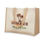 CAMPO DE FIORI - Jute and canvas shopping bag - Image 5