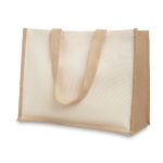 CAMPO DE FIORI - Jute and canvas shopping bag - Image 2