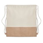 INDIA - Drawstring bag w/ jute details - Image 2