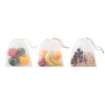 VEGGIE SET RPET - Set of 3 RPET mesh food bags - Image 2