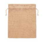 JUTE SMALL - Small jute gift bag 14 x 22 cm - Image 2