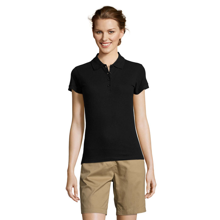 s11310-bk PEOPLE - PEOPLE WOMEN POLO 210g - Image 1