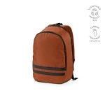 two reflective black stripes ensure you stay visible. Both zippers are thermo-injected. Padded and adjustable shoulder straps provide additional comfort on your journey. Supplied in a recycled PE polybag.