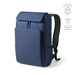 or other travel necessities. It features a large front compartment and a separate padded laptop sleeve in the back (15.6"). Two side pockets