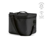 crafted from recycled materials. The wide opening