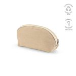 a 260gsm Juco toiletry bag (1.5L). Its simple design in a natural colour exudes sophistication. With a single spacious compartment and dimensions of 21 x 13