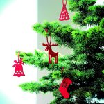 ROUGE - Set of 6 felt tree hangers - Image 3