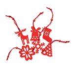 ROUGE - Set of 6 felt tree hangers - Image 2