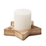 LOTUS - Candle on star wooden base - Image 4