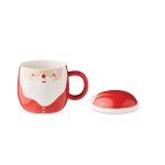 SANTA - Ceramic mug with lid 370 ml - Image 3