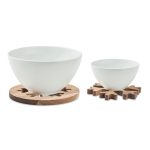 SCAGLIA - Acacia wooden pot holders set - Image 3