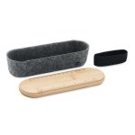 MILE - RPET felt pencil case with lid - Image 4