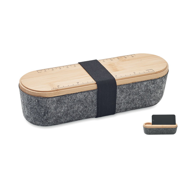mo2114-40 MILE - RPET felt pencil case with lid - Image 1