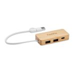 HUBBAM - Bamboo USB 3 ports hub - Image 4