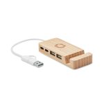 HUBSTAND - Bamboo USB 4 ports hub - Image 4