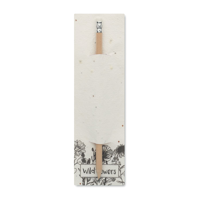 mo2257-06 PENSEED - Natural pencil in seeded pouch - Image 1