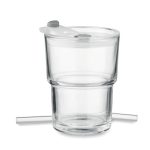 SIP - Glass tumbler with straw 400ml - Image 2
