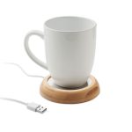 MUGLET - Bamboo mug warmer with USB - Image 2