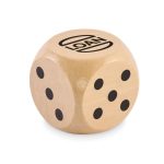 DADO - Schima wooden dice 5cm dia - Image 3