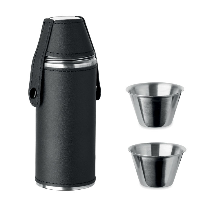 mo2628-03 COCOON - Hip flask with shot cups - Image 1