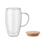 TEROL - Double wall glass mug 450ml - Image 2