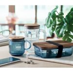 VITRIO MUG - Ribbed glass mug 300ml - Image 4
