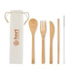 SETSTRAW - Bamboo cutlery with straw - Image 4