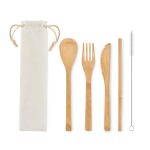 SETSTRAW - Bamboo cutlery with straw - Image 3