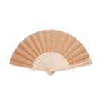 FANNY CORK - Wood hand fan with cork fabric - Image 4