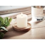 PENTAS - Candle on round wooden base - Image 3