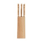 GOURMET - 5 piece knife set in base - Image 2