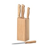 GOURMET - 5 piece knife set in base - Image 3